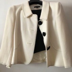 Tahari black and white suit